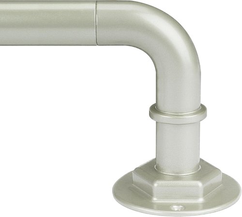 Byondeth Curtain Rods - Adjustable Blackout Wrap Around Design | 16 to 144 Inches, Brushed Nickel Finish