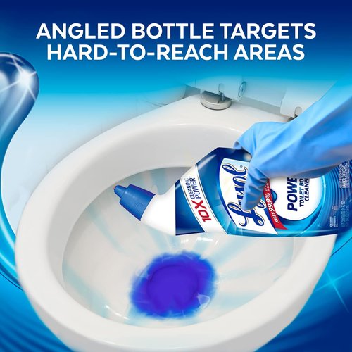 Lysol Power Toilet Bowl Cleaner Gel - Stain Removal & Disinfection | 24oz Size