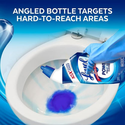 Lysol Power Toilet Bowl Cleaner Gel - Stain Removal & Disinfection | 24oz Size