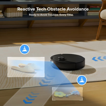Roborock Q10 S5+ Robot Vacuum & Mop - 10,000Pa Suction, 70 Days Self-Emptying, Sonic Mopping | Black