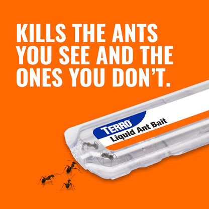 TERRO Ant Killer Bait Stations T300B - Liquid Bait for Effective Indoor Ant Control - 12 Count