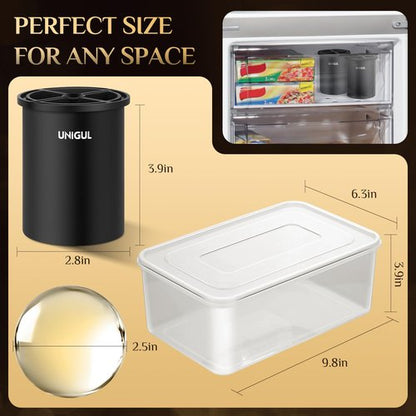 Clear Ice Cube Maker, 2.5" Stainless Steel Ice Ball Maker Mold for Whiskey & Cocktails, Non-BPA Premium Silicone Ice Cube Molds, Easy-Release Sphere Ice Maker, Bourbon Gifts for Men (2 PACK)