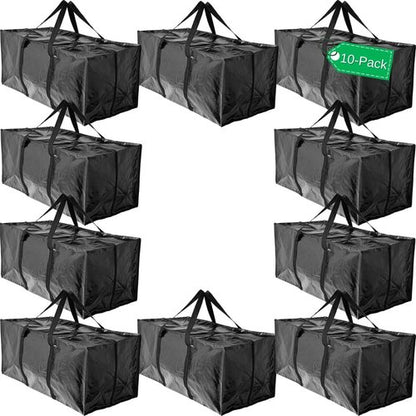 BAG-THAT! Extra Large Heavy-Duty Moving Bags - Stronger Handles & Zippered Closure for Easy Packing