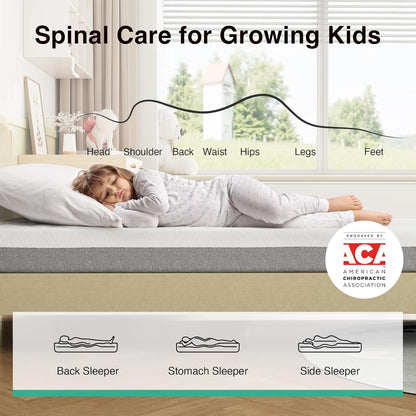 Novilla Twin Mattress - 6-Inch Gel Memory Foam for Cool Sleep & Pressure Relief | Medium Firm Twin Size