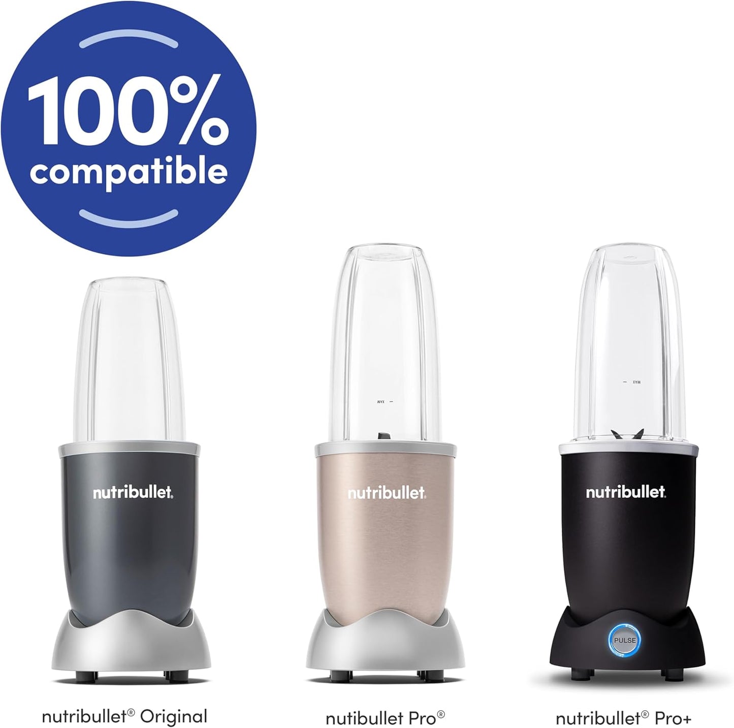 Nutribullet 24 Oz To-Go Cups - Colorful Flip-Top Lids for Easy Travel | Black & Green Options