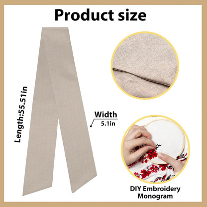 Regine Switzerland Christmas Wreath Sash - Natural Burlap Decor for Front Door | Thanksgiving & Wedding Accents