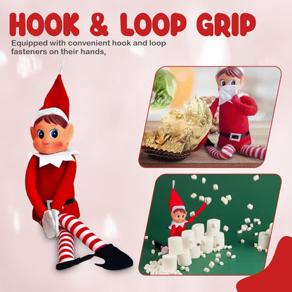 Quebec Christmas Mischief Makers - Naughty Santa’s Little Helper Elf Doll with Soft Body & Vinyl Face