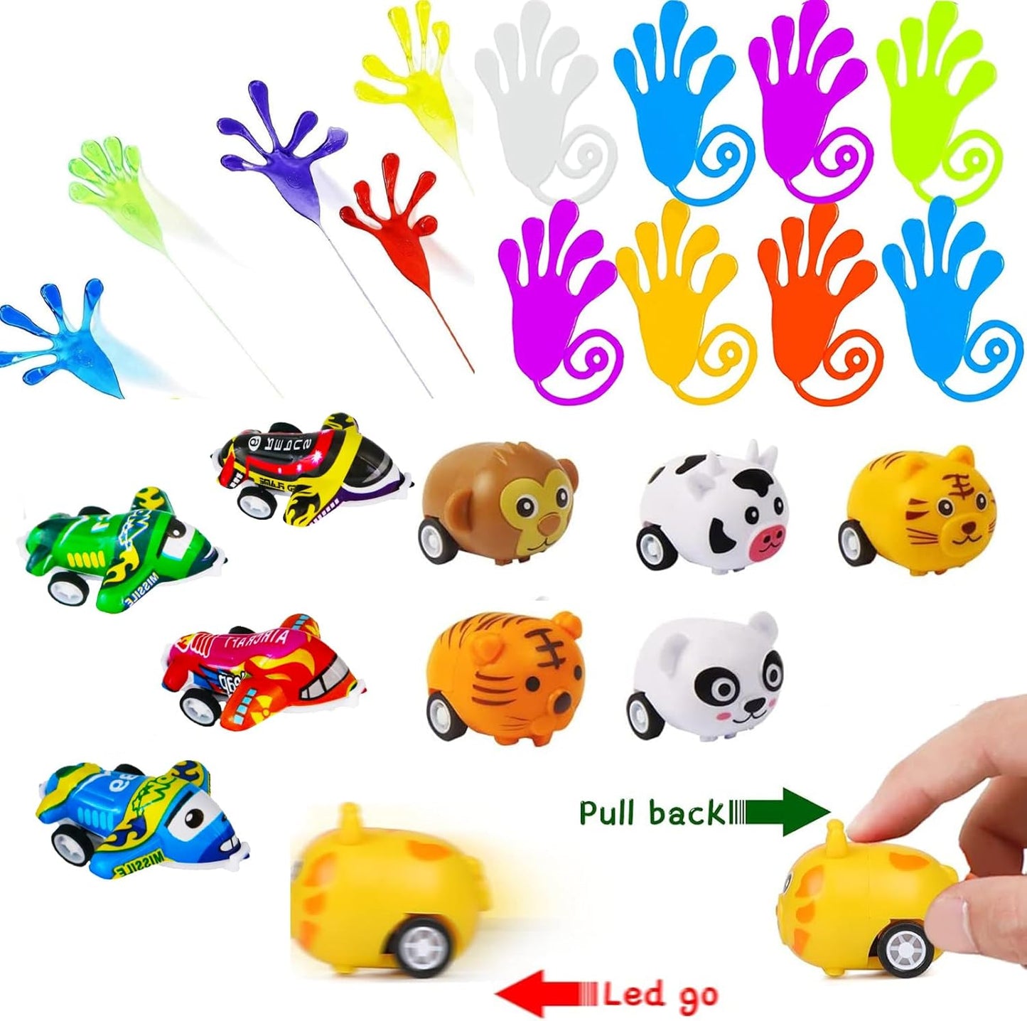 Skiennix 130 Pcs Party Favors - Colorful Easter Basket Fillers & Treasure Box Toys for Kids 4-12