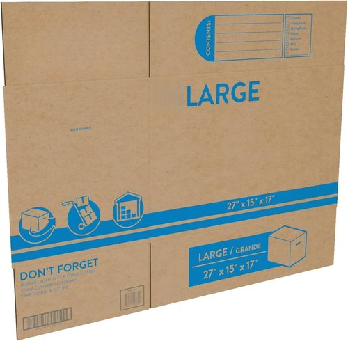 Large Moving Boxes by [Brand Name] - Heavy Duty 27x15x17 Inches | 10 Pack for Easy Packing & Shipping