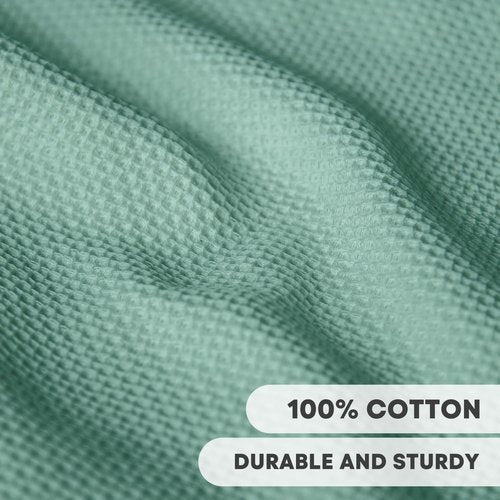 Artoid Mode 100% Cotton Kitchen Dish Cloths - Ultra Soft & Absorbent | Light Green, 12x12 Inch, Set of 6
