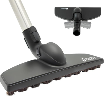 Miele Hardwood Floor Brush Head - 12” Parquet Twister with Soft Horsehair Bristles | 360° Swivel Vacuum Attachment for C1, C2, C3 Canister Vacuums