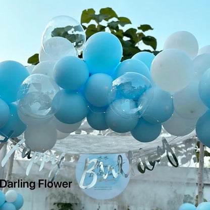 Voircoloria Aqua Blue Latex Balloons - 12 Inch, 66 Pack | Perfect for Weddings, Birthdays & Celebrations