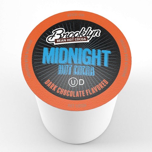 Brooklyn Beans Hot Cocoa Pods - Midnight Dark Chocolate Flavor | 40 Count for 2.0 K-Cup Brewers