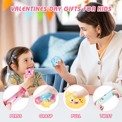 Fidget Toys by 24 Pack | Stress Balls for Kids & Adults - Squishy Sensory Squeeze Balls for Anxiety Relief