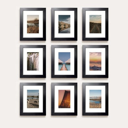 LaVie Home 8x10 Picture Frame - Sturdy Black Frame with Polished Plexiglass | Horizontal & Vertical Display