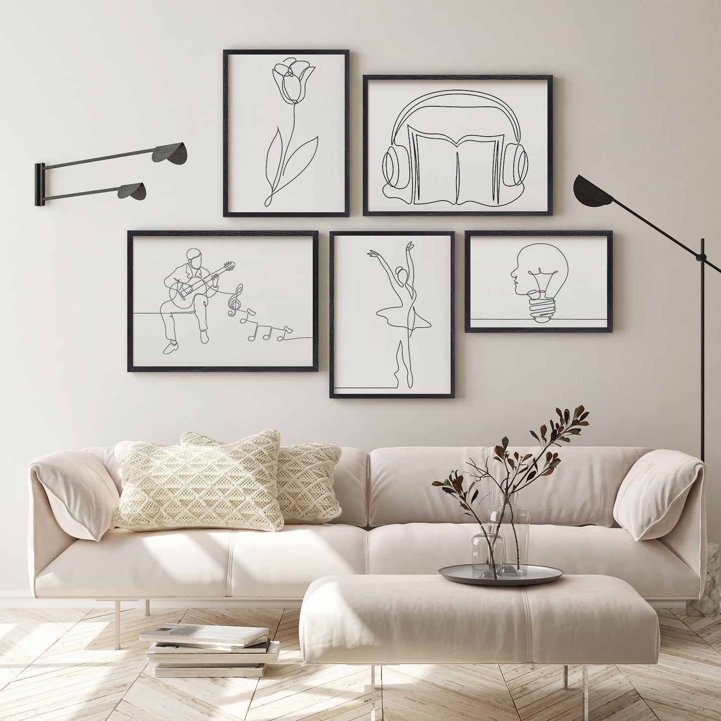 puthiac 18x24 Black Oak Wood Frames -18"x24" Poster Frames for Wall, 18x24 Picture Frames for Wall, 18 x 24 Picture Frames, 18 x 24 Frames for Wall (1 Pack, Black)