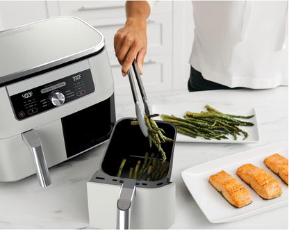 Skiennix 8 Quart DualZone Air Fryer - 6-in-1 Cooking with 2 Independent Baskets for Quick Meals