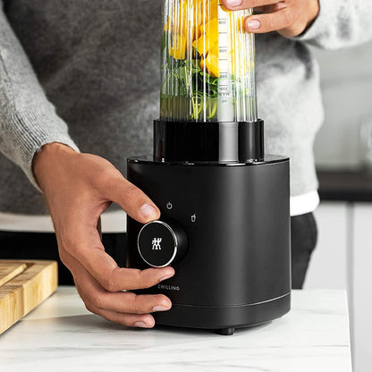 ZWILLING Enfinigy Personal Blender - 20-Oz Smoothie Maker in Sleek Black Finish
