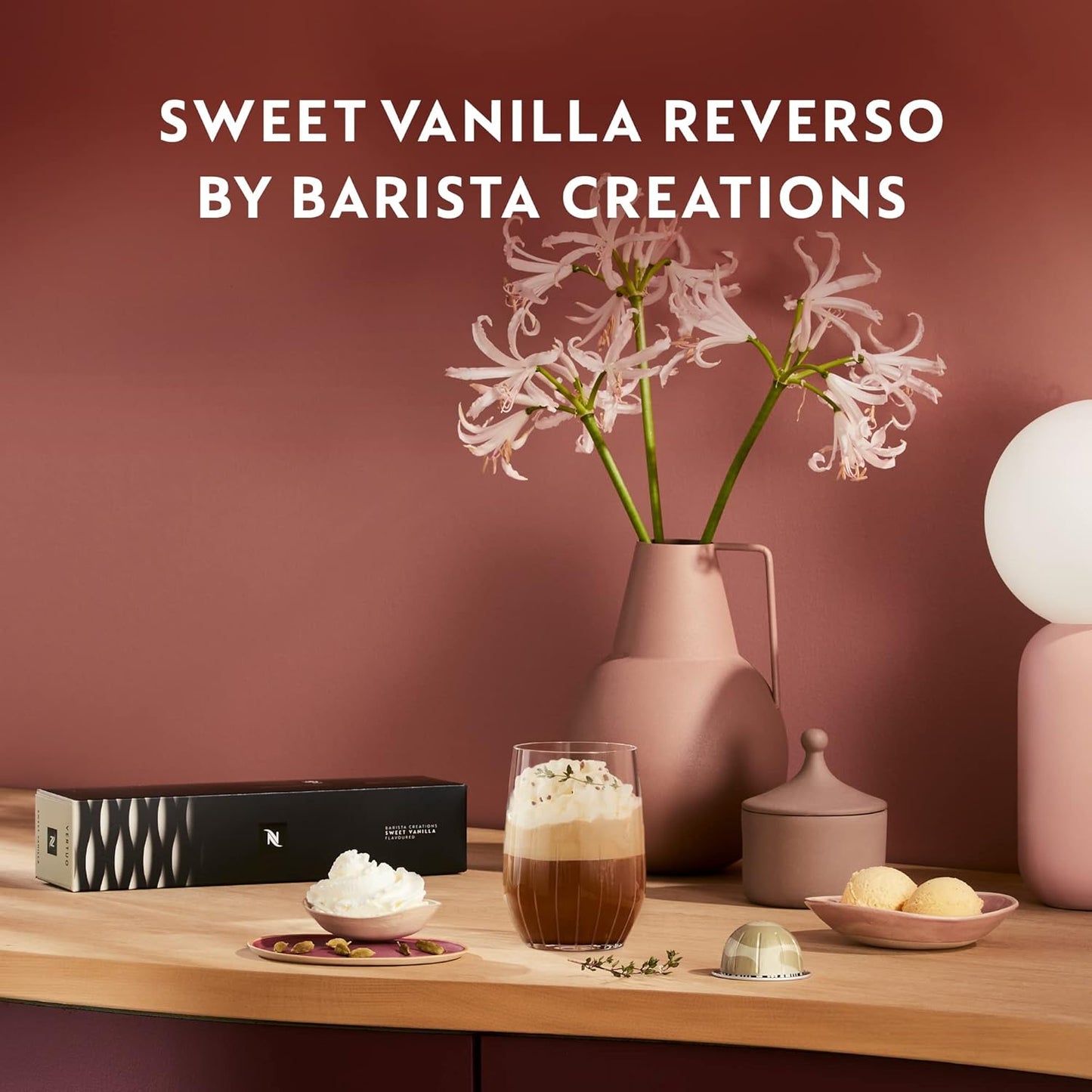 Nespresso Vertuo Sweet Vanilla Coffee Capsules - Medium Roast, 30 Count Pods for 7.8oz Brews
