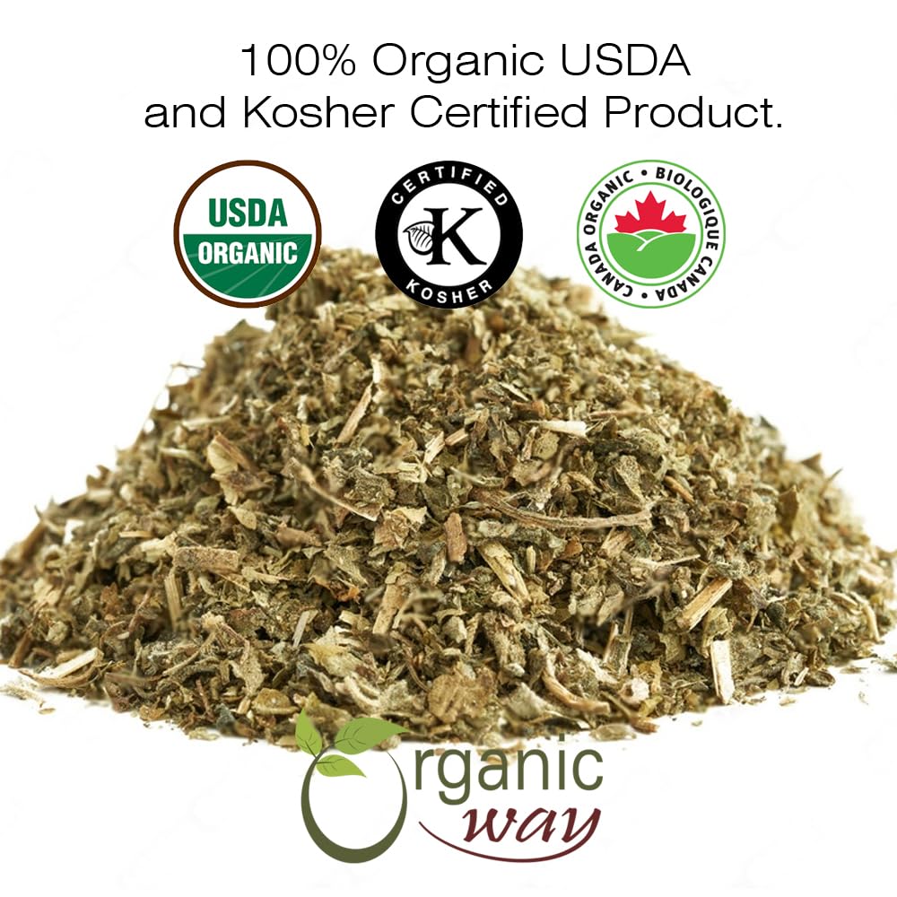 Organic Way Catnip Leaf and Flower Cut & Sifted (Nepeta cataria) - Herbal Tea | European Wild-Harvest | Kosher & USDA Certified | Vegan, Non-GMO & Gluten Free | 100% Raw from Albania (1/4LBS / 4Oz.)