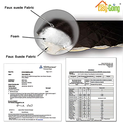 Easy-Going Futon Sofa Slipcover Reversible Sofa Cover Armless Cover Furniture Protector Couch Cover Water Resistant Pets, Kids, Children, Dog, Cat Pink/Beige