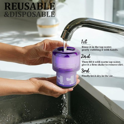 Dyson Filter Replacement - 3 Pack Compatible with V15, V11, V15s Detect & More | High-Quality Vacuum Filters