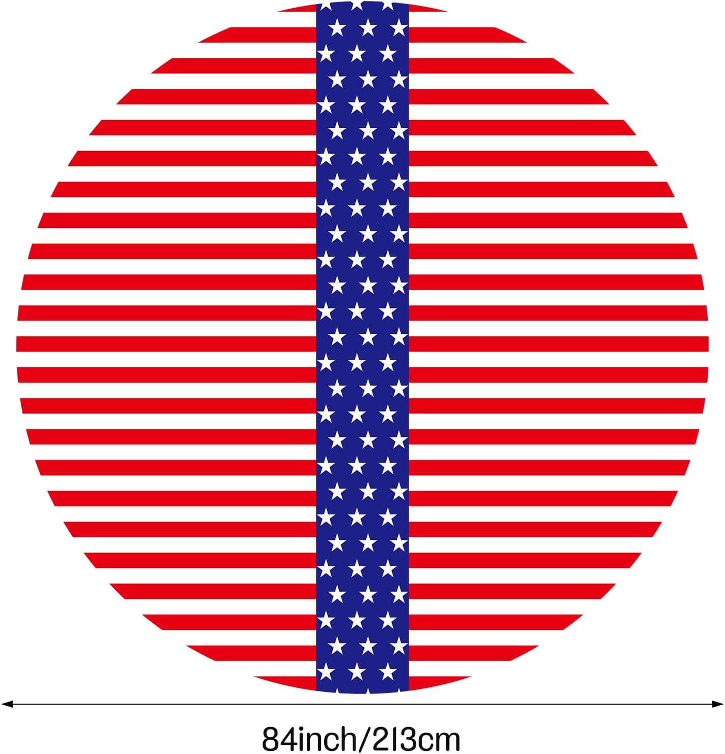 Oudain 6 Pcs American Flag Tablecloths - 84 Inch Disposable Patriotic Covers for Veterans Day & 4th of July