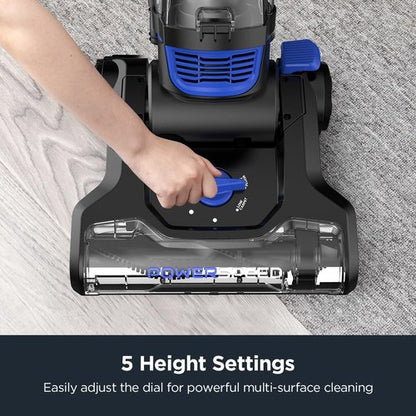 Eureka Powerful Lightweight Upright Vacuum Cleaner - Ideal for Carpet & Hard Floors | Blue & Black