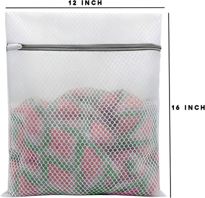 Premium Laundry Bags by Skiennix - Durable Double-Layer Honeycomb Mesh for Delicates | 10 Pcs, 12 x 16 Inches