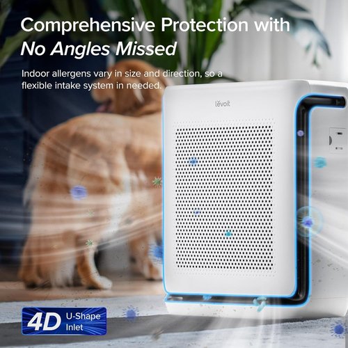 LEVOIT Air Purifier - HEPA Filter with Washable Pre-Filter & Air Quality Monitor | Vital 200S-P, White, Up to 1875 Ft²