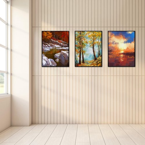 Giftgarden 12x16 Picture Frame Black, Fit 30x40cm Diamond Painting Art, 16x12 Thin Poster Photo Frame for Wall Display, Single