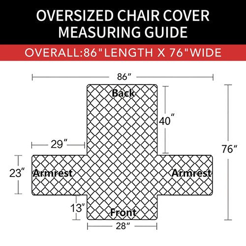 Easy-Going Oversized Chair Sofa Slipcover Reversible Sofa Cover Water Resistant Couch Cover Furniture Protector Cover with Elastic Straps for Pets Dog Cat (Oversized Chair, Dark Blue/Ivory)