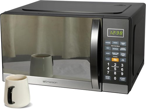 Emerson MWG1191SB 1.1 Cu. Ft. Microwave - 1100W Power, Built-In Grill, Stainless Steel, LED Timer