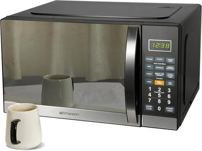 Emerson MWG1191SB 1.1 Cu. Ft. Microwave - 1100W Power, Built-In Grill, Stainless Steel, LED Timer