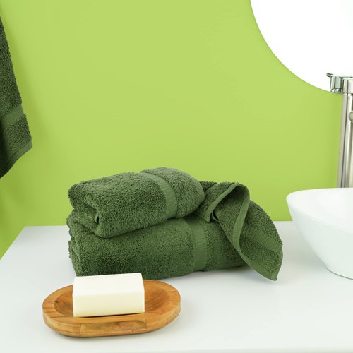 Chakir Turkish Linens | Hotel & Spa Quality 100% Cotton Premium Turkish Towels | Soft & Absorbent (3-Piece Towel Sets, Moss)