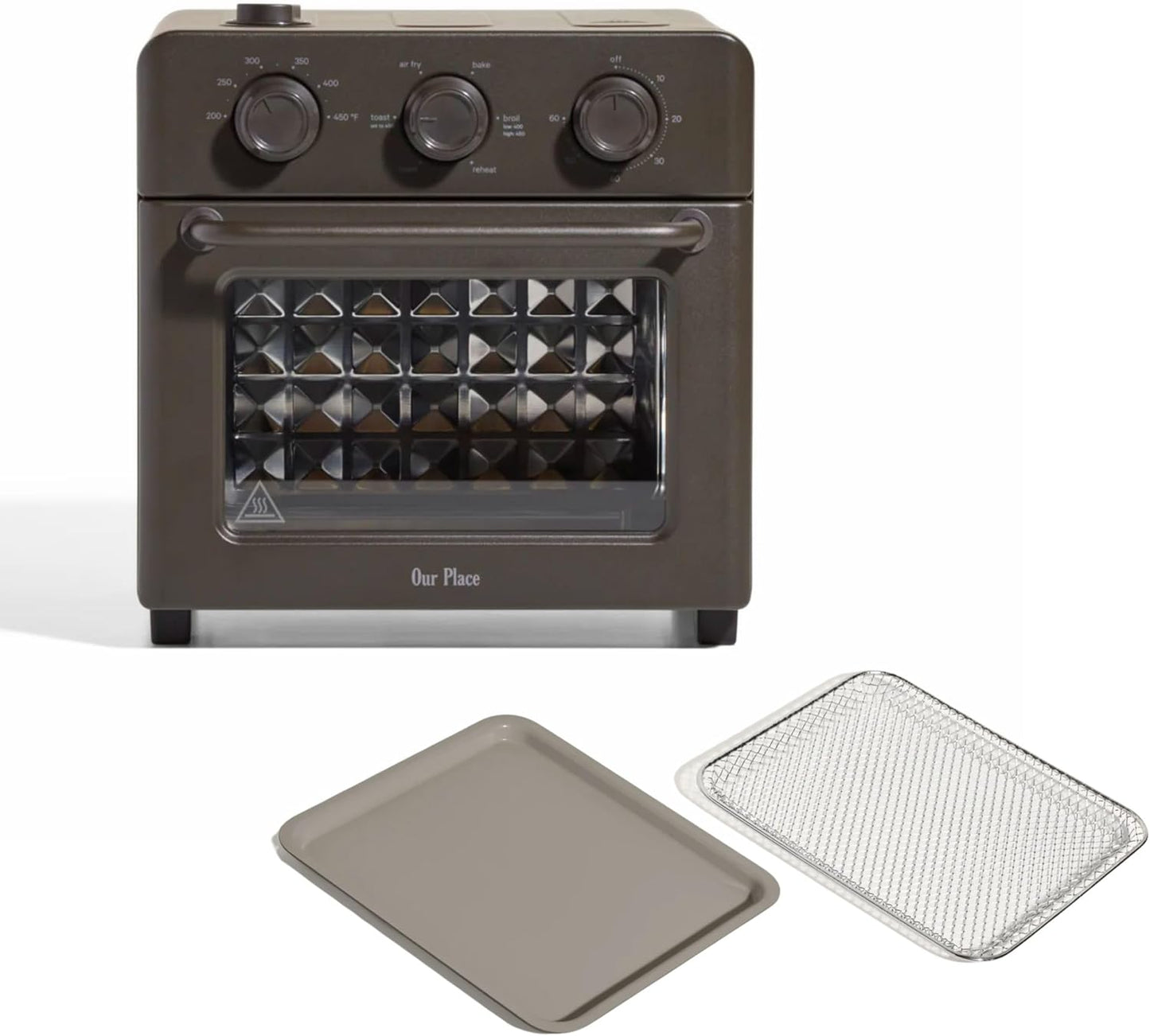 Our Place Wonder Oven - 6-in-1 Air Fryer Toaster Oven with Steam Infusion | Non-Toxic PFAS-Free | Char Color