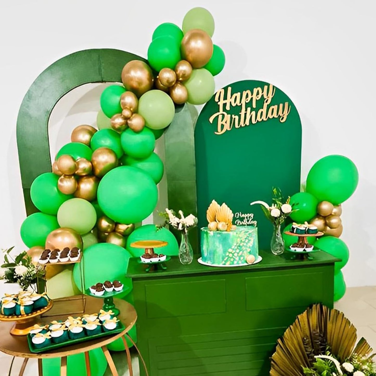 Voircoloria Green Balloons - 12-Inch Latex Party Balloons | 66-Pack for Graduation, Weddings & Celebrations