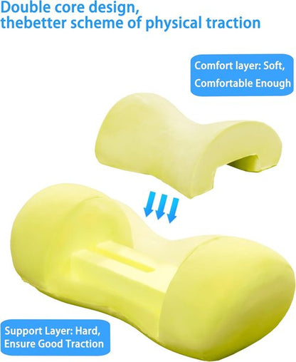 Bespilow Cervical Memory Foam Neck Roll Pillow - Relieve Neck Pain & Tension | Contour Support, Breathable Design