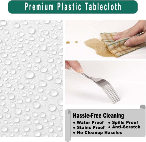 Aqua Blue Tablecloths by [Brand Name] - Disposable 54 x 108 Inch Covers for Baby Showers & Parties