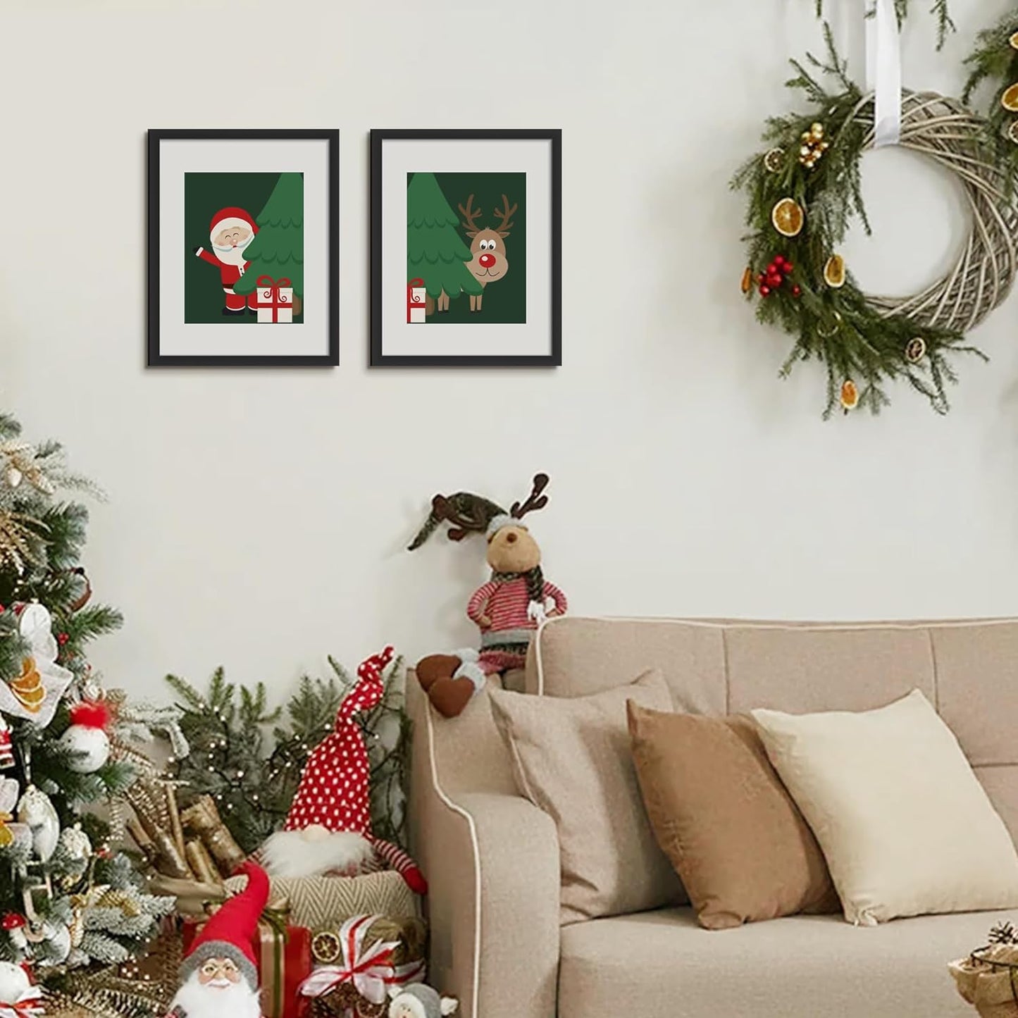 Upsimples 11x14 Picture Frame - Display 8x10 Photos with Mat or 11x14 Without Mat | Black Wall Hanging Decor