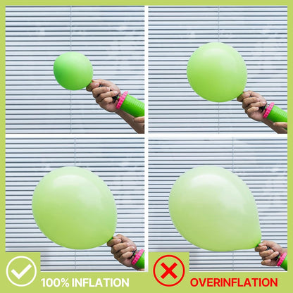 PartyWoo Lime Green Balloons - 100pcs 5-Inch Latex Helium Balloons for Graduation & Birthday Decor