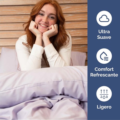Cal King Size Sheet Set by [Brand Name] - Comfy, Breathable & Cooling Luxury Bedding - Deep Pockets, Wrinkle-Free - Light Lavender