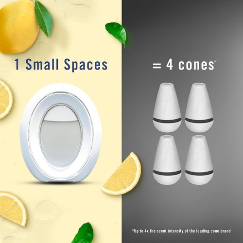 Febreze Small Spaces Air Freshener - Odor-Fighting Plug-In Alternative | 4 Count for Home & Bathroom