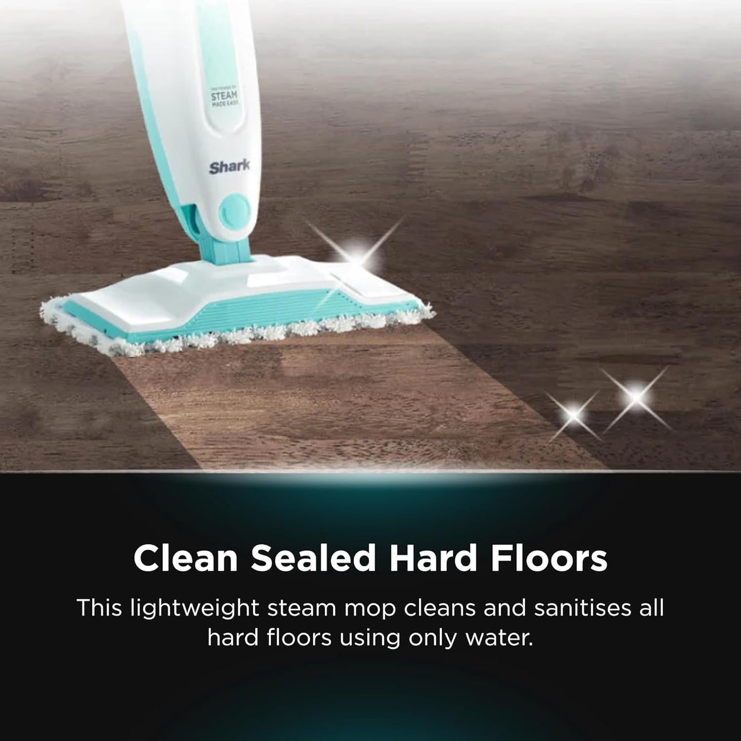 Shark Steam Mop | Hard Floor Cleaner with XL Water Tank & 18-Foot Power Cord - White (S1000A)