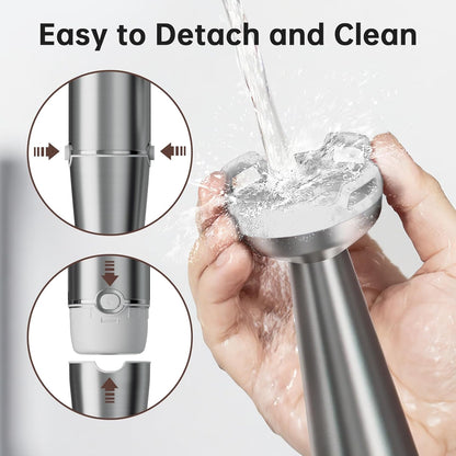 Skiennix Immersion Blender - 1100W Handheld Stick Blender with Variable Speed, Chopper & Whisk - White