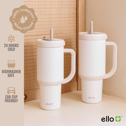 Ello Oasis 30oz Stainless Steel Tumbler - Insulated Design for Hot & Cold Beverages