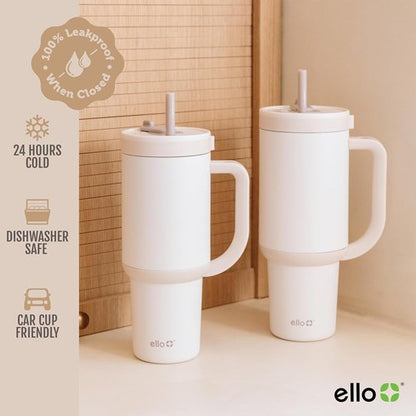 Ello Oasis 30oz Stainless Steel Tumbler - Insulated Design for Hot & Cold Beverages