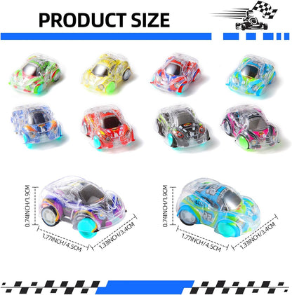 Skiennix Mini Pull Back Cars Set - 50 Racing Vehicles for Kids | Perfect Party Favors & Goodie Bag Stuffers