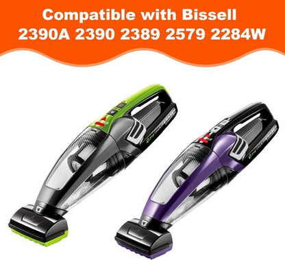 Bissell Handheld Vacuum Filter - 3 Pack Replacement for Pet Hair Eraser | Includes Cleaning Brush