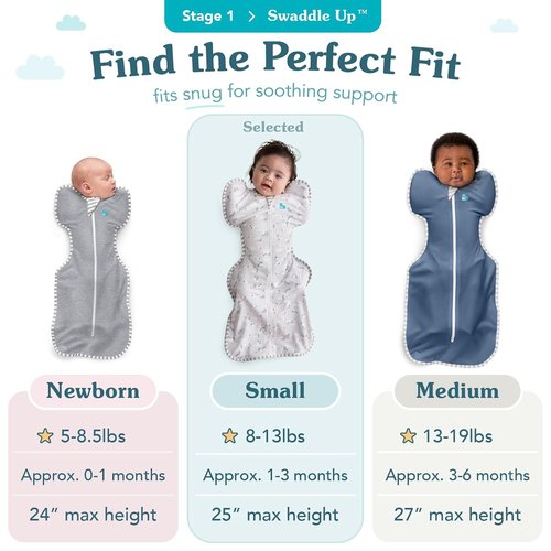 Love To Dream Swaddle - Baby Sleep Sack for Newborns | Self-Soothing Lite 0.2 TOG, Olive, 8-13 lbs